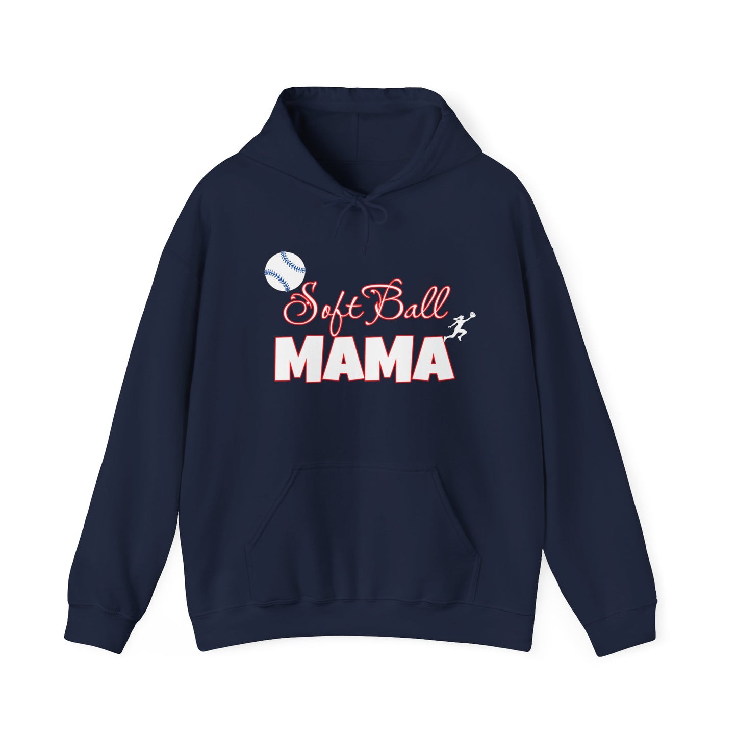 SOFTBALL MAMA Hoodie for Moms - Perfect Gift for Mother's Day
