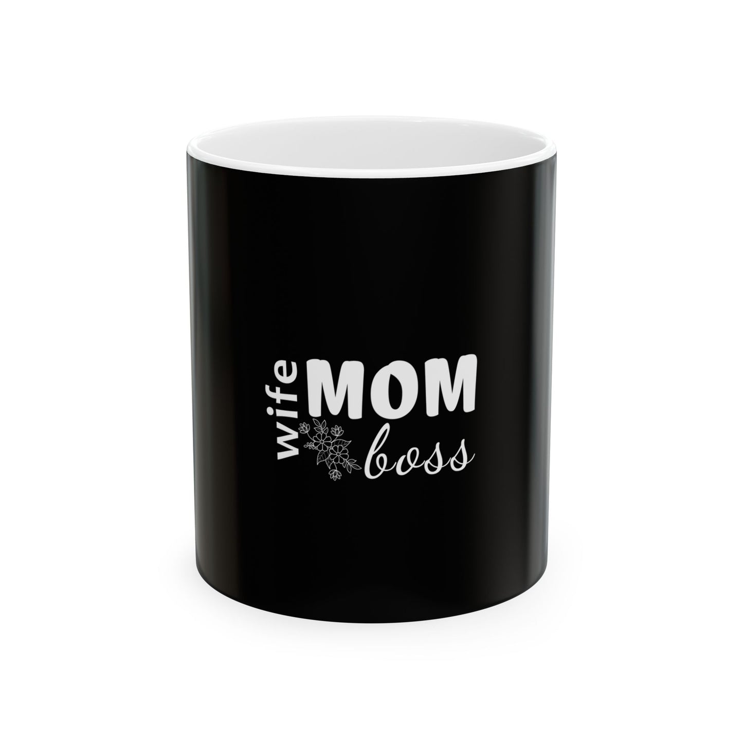 MOM WIFE BOSS Ceramic Mug - Perfect Gift for Moms