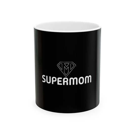 SUPERMOM Ceramic Mug - Perfect Gift for Moms